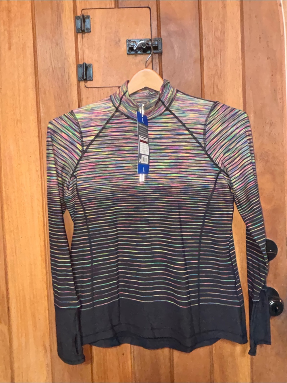 Women’s Long-Sleeve Ombré Striped Performance Top - Multicolor